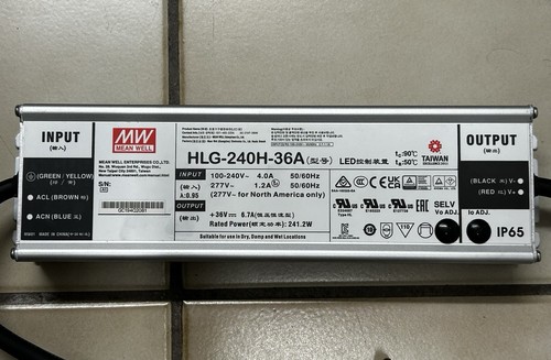 Mean well hlg 240h - well, hlg-240h-36a