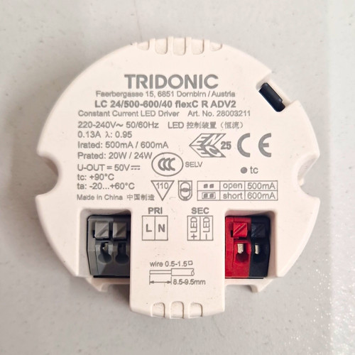 Tridonic 500 600 - tridonic, 24/500-600/40